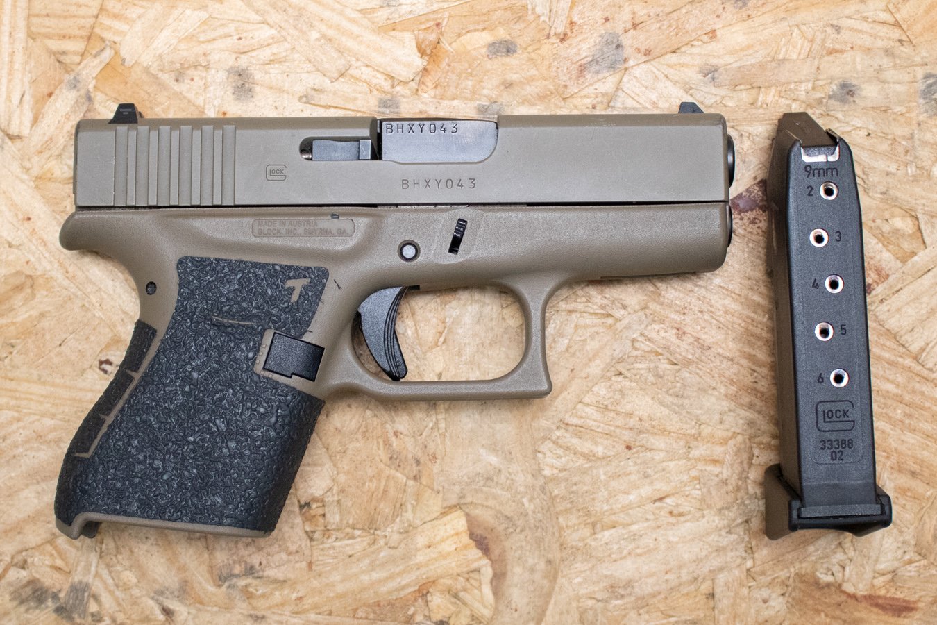 Glock 43 9mm Police Trade-In Pistol in FDE Finish