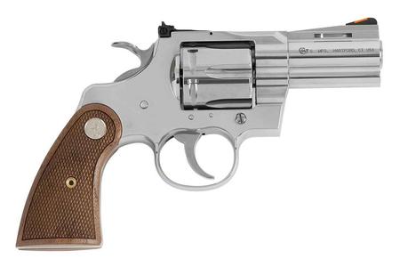 COLT PYTHON 357MAG 2.5` BARREL STAINLESS STEEL WITH WALNUT GRIPS