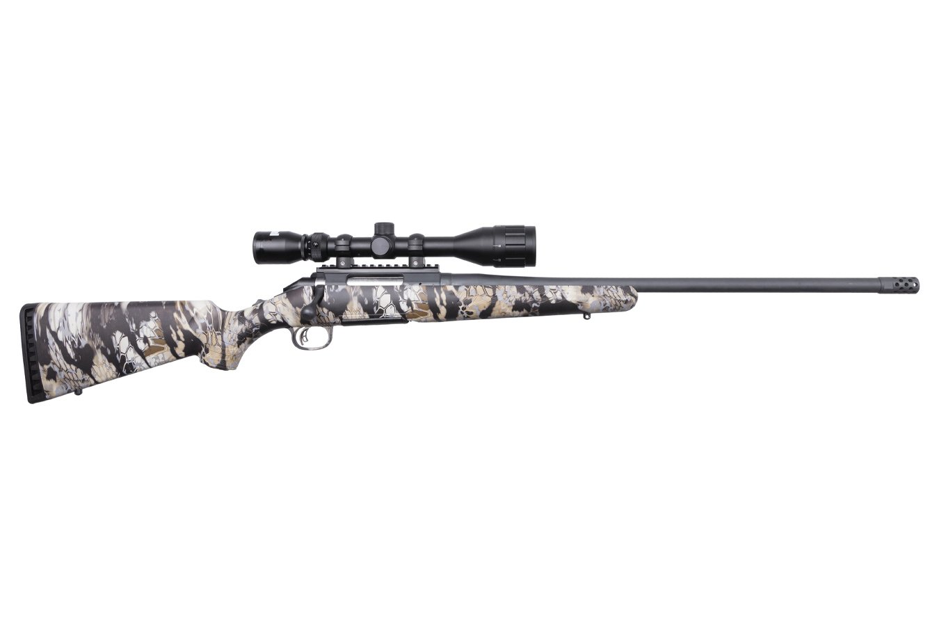 Ruger American Predator 308 Win. Bolt-Action Rifle w/Kryptek Obskura Nox Camo Stock, Scope