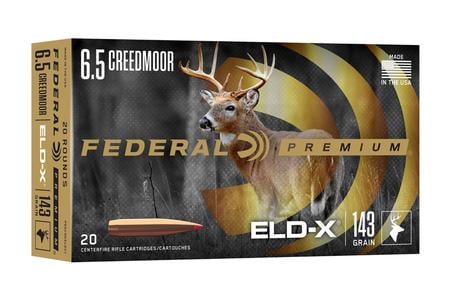 Federal 6.5 Creedmoor 143 gr ELD-X Premium 20/Box