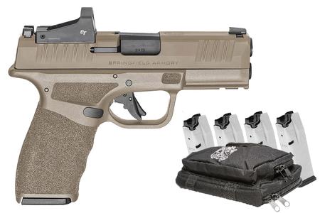 SPRINGFIELD HELLCAT PRO 9MM FDE FINISH 3.7 IN BBL 5 MAG CT RED DOT