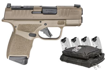SPRINGFIELD HELLCAT 9MM OSP FDE 3.1 IN BBL 5 TOTAL MAGS