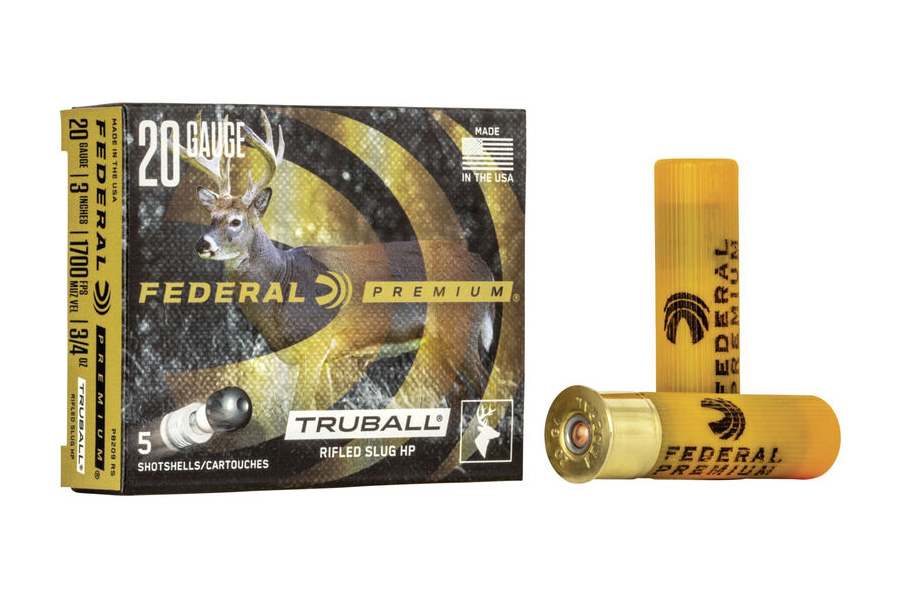 FEDERAL AMMUNITION 20 GA 3 IN 3/4 OZ VITAL-SHOK RIFLED SLUG