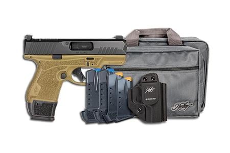 R7 MAKO 9MM FDE, W/HOLSTER, RANGE BAG, 3 MAGS