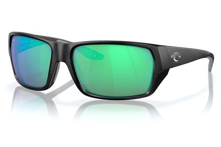 TAILFIN MATTE BLACK WITH GREEN MIRROR LENSES 