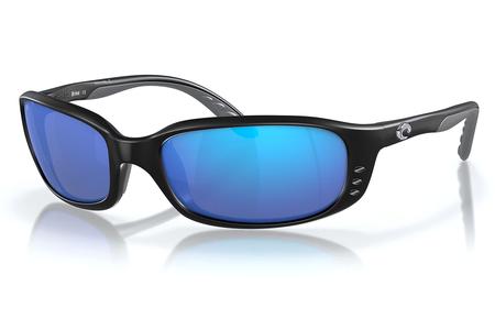 BRINE MATTE BLACK WITH BLUE MIRROR LENSES 