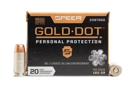 SPPER 40 S&W 165GR GOLD DOT 20RD BX POLICE TRADE 