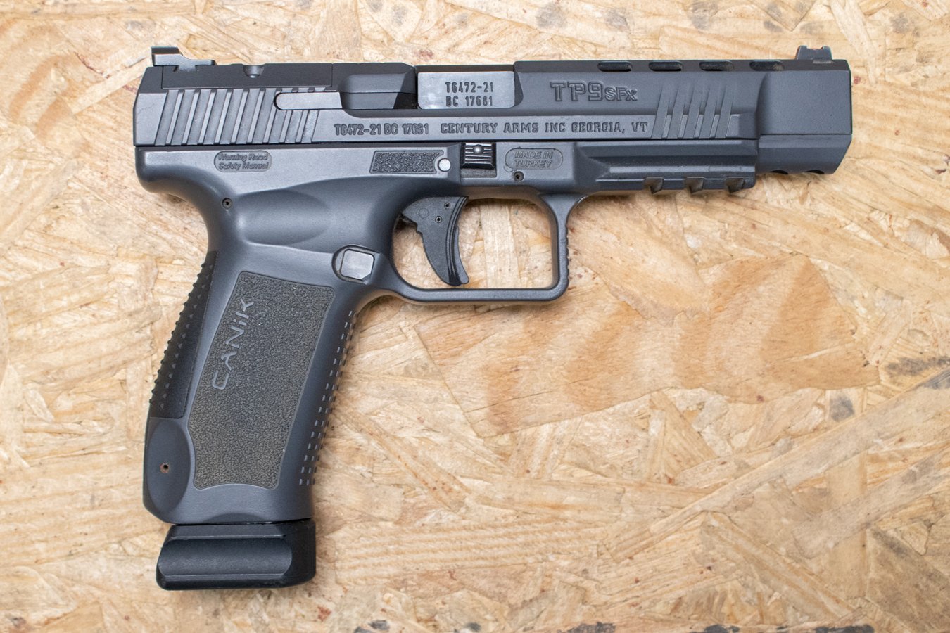 Canik TP9SFX 9mm Police Trade-In Pistol with Ported Slide, Optics Ready