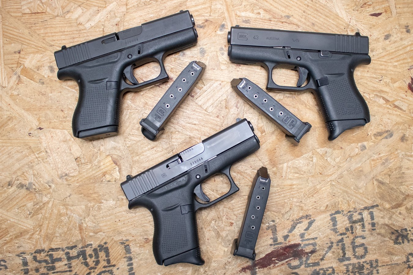 Glock G43 9mm Police Trade-In Pistols (Very Good Condition)