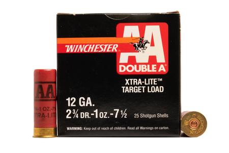WINCHESTER AMMO 12 Gauge 2 3/4 Inch 1oz 7.5 Shot Xtra-Lite Target AA Load Police Trade Ammo 25/Box