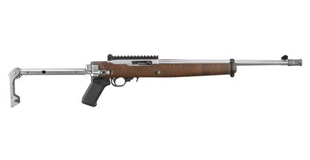 10/22 SEMI-AUTOMATIC 22LR RIFLE WITH 16.5 INCH BARREL AND SAMSON FOLDING STOCK