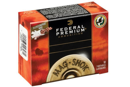 FEDERAL AMMUNITION 12 Ga 3-1/2 in 2-1/4 oz #4 Mag-Shok Lead 10/Box