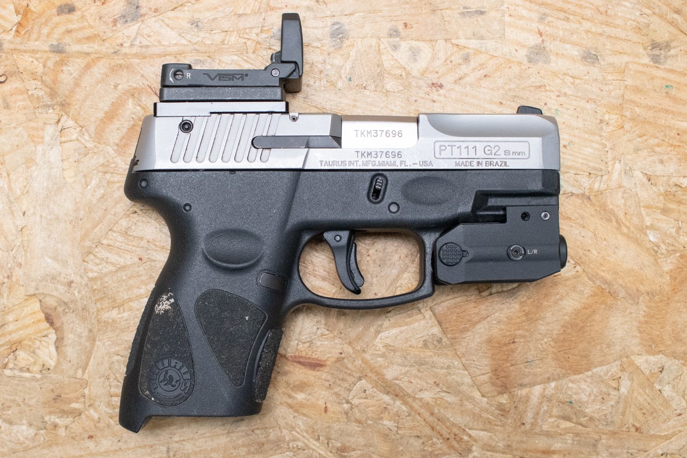 Taurus PT111 G2 Millennium 9mm Police Trade-In Pistol with Optical Sight and Laser/Light (Mag Not Included)