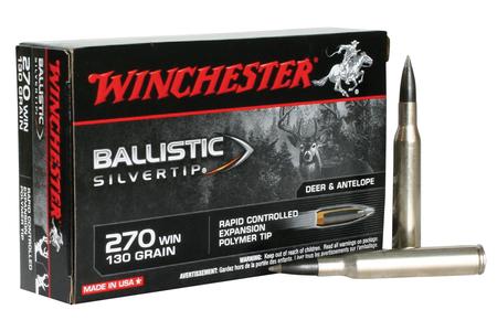 WINCHESTER AMMO 270 Win 130 gr Ballistic Silvertip 20/Box