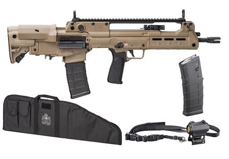 HELLION 5.56 BULLPUP 16.5 IN BBL FDE GEAR UP 2 MAGS RANGE BAG