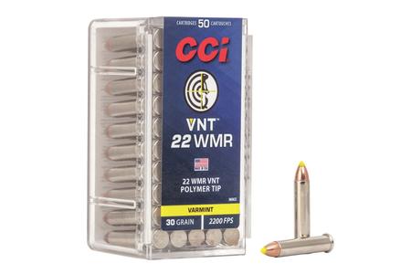 CCI AMMUNITION 22 WMR 30 gr VNT Varmint 50/Box