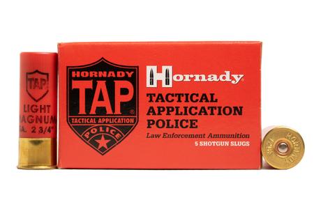 Hornady 12 Gauge 2 3/4 in Light Magnum Rifled Slug TAP Police-Trade Ammo 5/Box 
