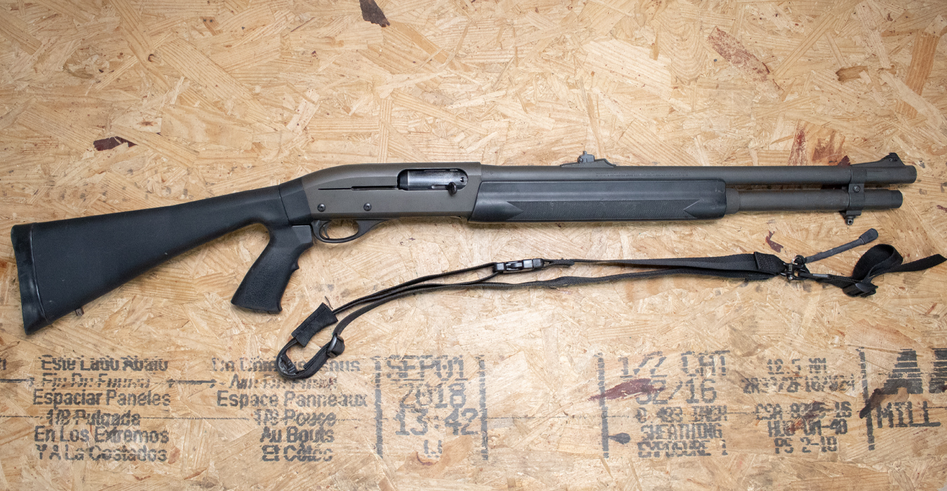 Remington 11-87 Police 12 Gauge Police Trade-in Shotgun with Pistol Grip Stock and Rifle Sights