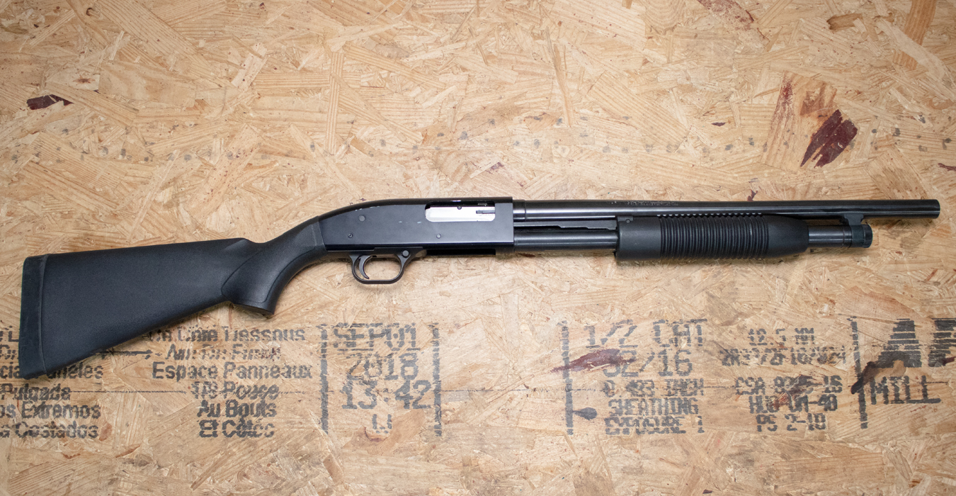 Maverick Mossberg 88 12 Gauge Police Trade-In Shotgun with Black Synthetic Stock
