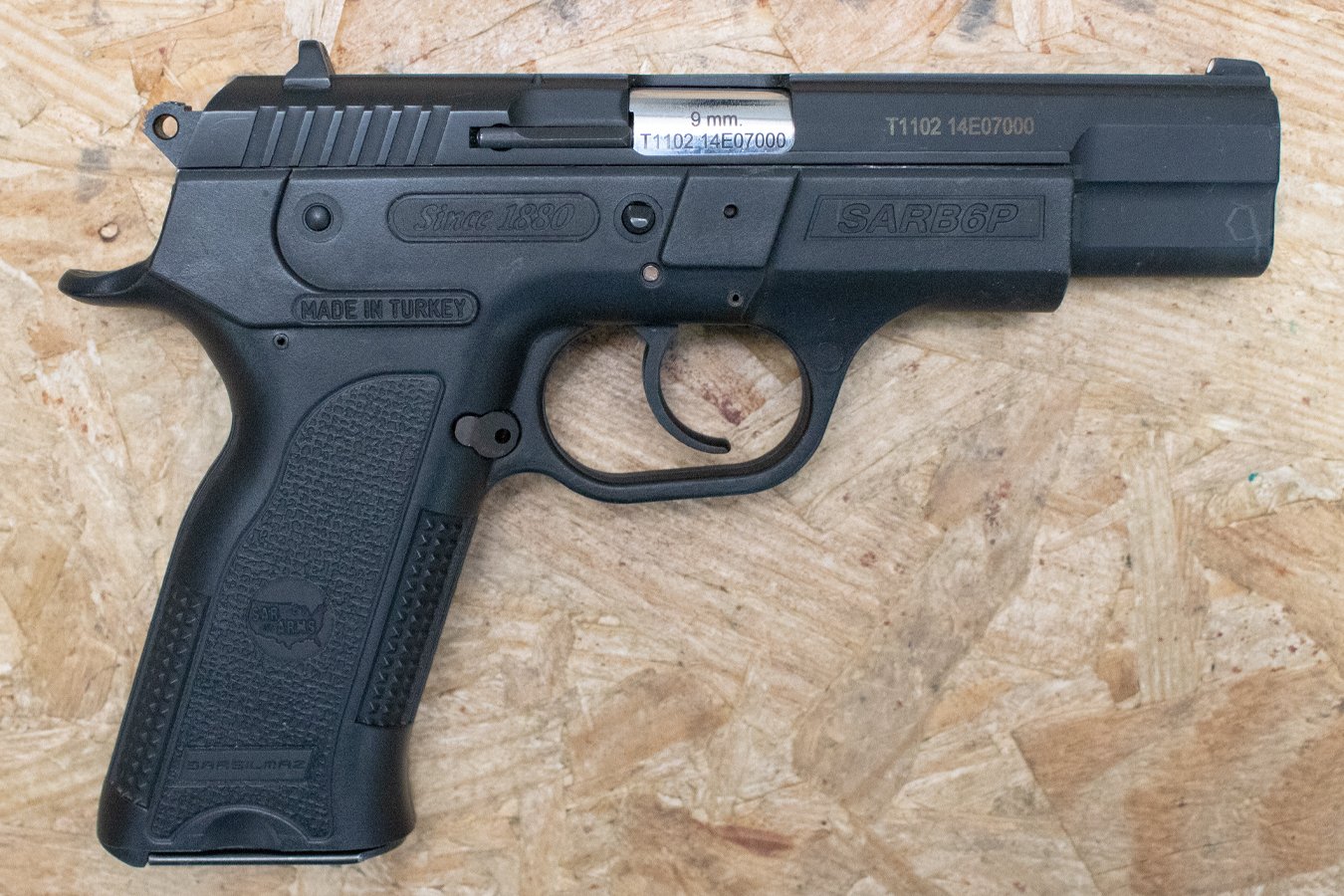 Sar Arms SARB6P 9mm Police Trade-In Pistol with Manual Safety