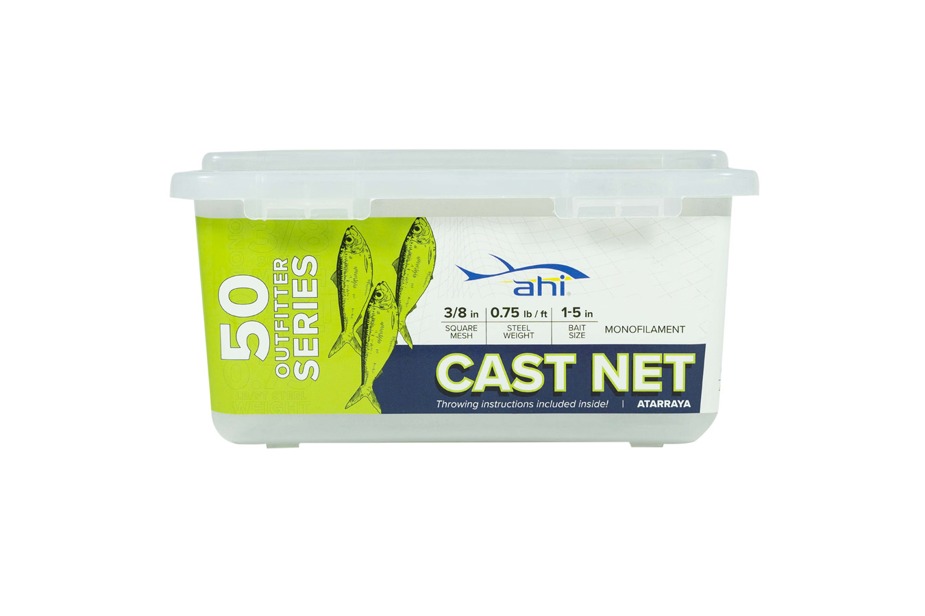 American Maple 50 Series Monofilament Mesh Cast Net 4ft