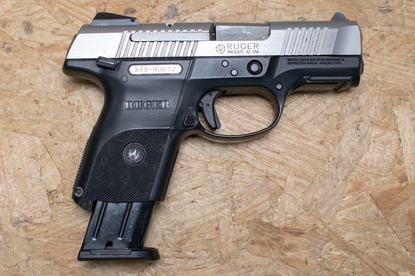 Ruger SRC 9mm Police Trade-In Pistol with Extended Magazine