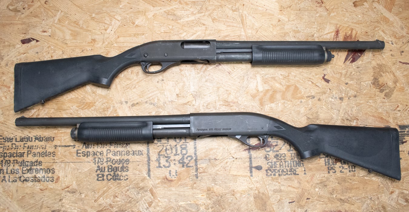 Remington 870 Police Magnum 12 Gauge Police Trade-in Shotguns with Synthetic Stock