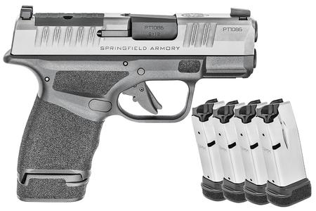 SPRINGFIELD HELLCAT 9MM OSP 3 IN BBL SILVER SLIDE GEARUP 5 MAGS AND CASE
