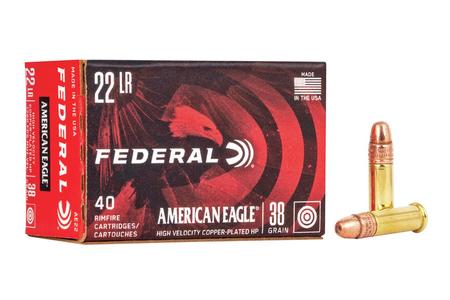 22 LR HV 38 GR COPPER PLATED