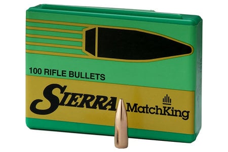 SIERRA BULLETS 22 CAL .224 52 GR Hollow Point  MatchKing 100/BOX