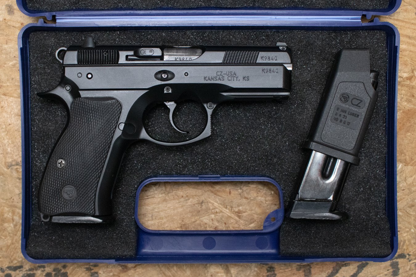 CZ CZ 75 P-01 9mm Police Trade-In Pistol with Two Magazines and Case