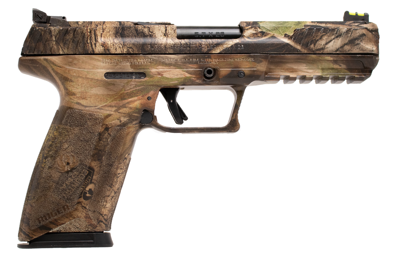 Shop Ruger Ruger-57 5.7x28mm Pistol with Mossy Oak DNA Camo Finish for ...