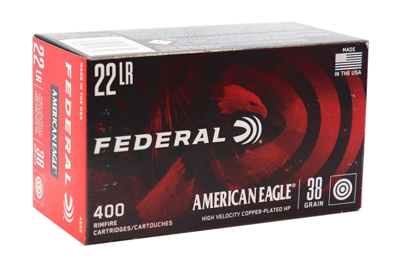 FEDERAL AMMUNITION 22 LR HV 38 GR COPPER PLATED