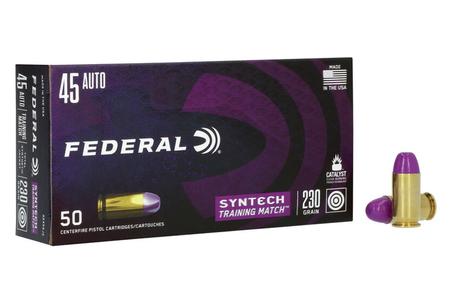 Federal 45 ACP 230 gr Syntech Training Match 50/Box