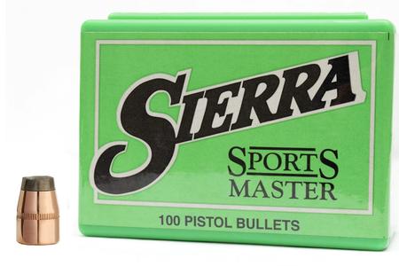 SIERRA BULLETS 38 Cal (.357) 125 gr Jacketed Soft Point Sports Master 100/Box