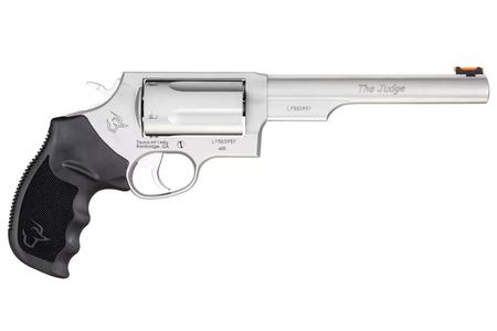 TAURUS Judge 45 Colt / 410 Gauge Matte Stainless Revolver with 6.5-inch Barrel