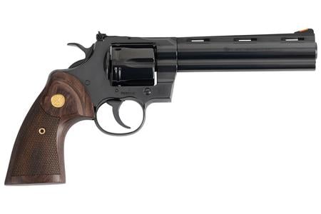 PYTHON 357MAGNUM 6` BARREL 6 ROUND BLUED