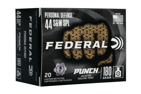 Federal 44 SW Special 180 gr JHP Personal Defense Punch 20/Box