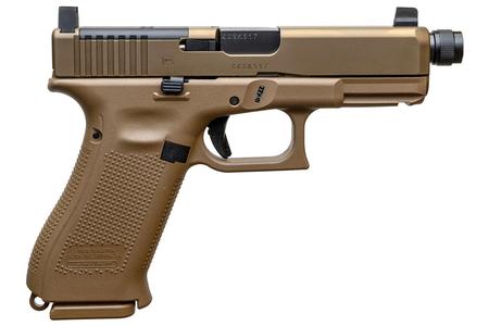 GLOCK 19X MOS 9mm Pistol with Threaded Barrel and Coyote Tan Finish
