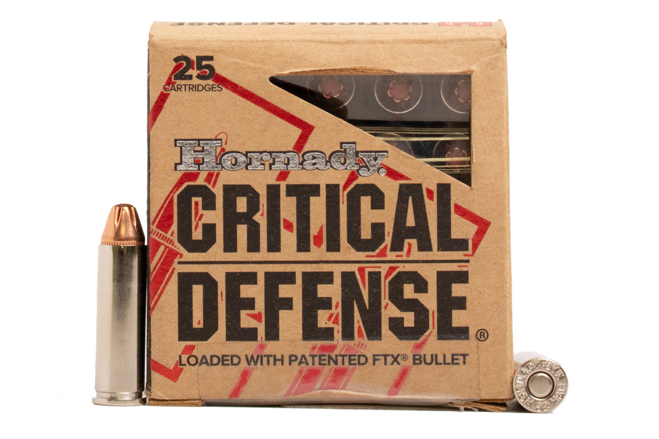 Hornady 32HR Mag 80 gr FTX Critical Defense Police Trade-In Ammo 25/Box