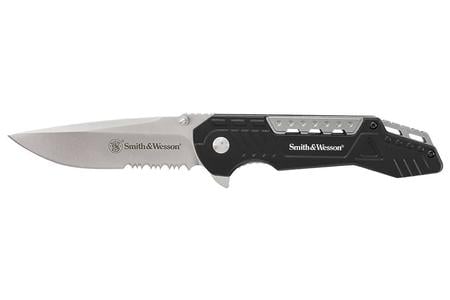 SW SERRATED DROP POINT FOLDER 3.5INCH