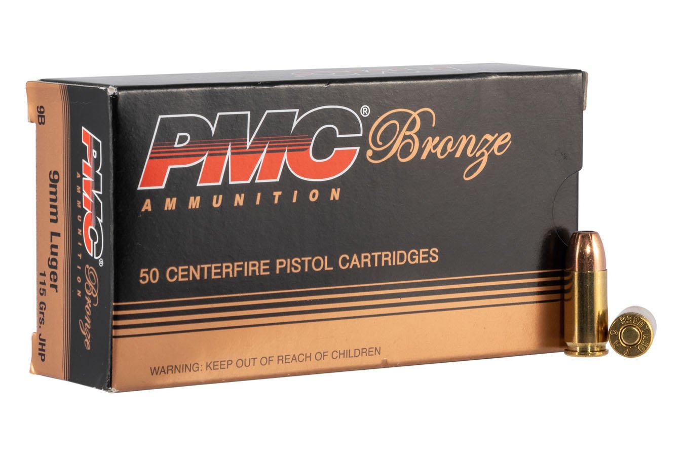 PMC 9mm 115gr JHP Bronze 50/Box