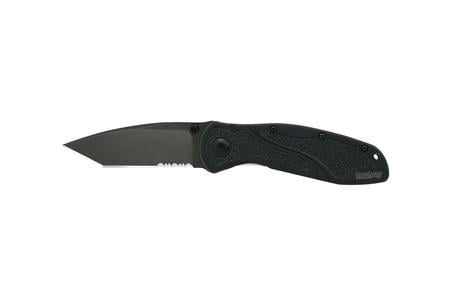 KERSHAW KNIVES Blur, Black Tanto, Serrated