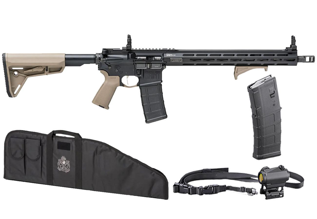 Springfield Saint Victor 5.56mm Flat Dark Earth AR-15 Gear Up Rifle Package with Extra Mag,