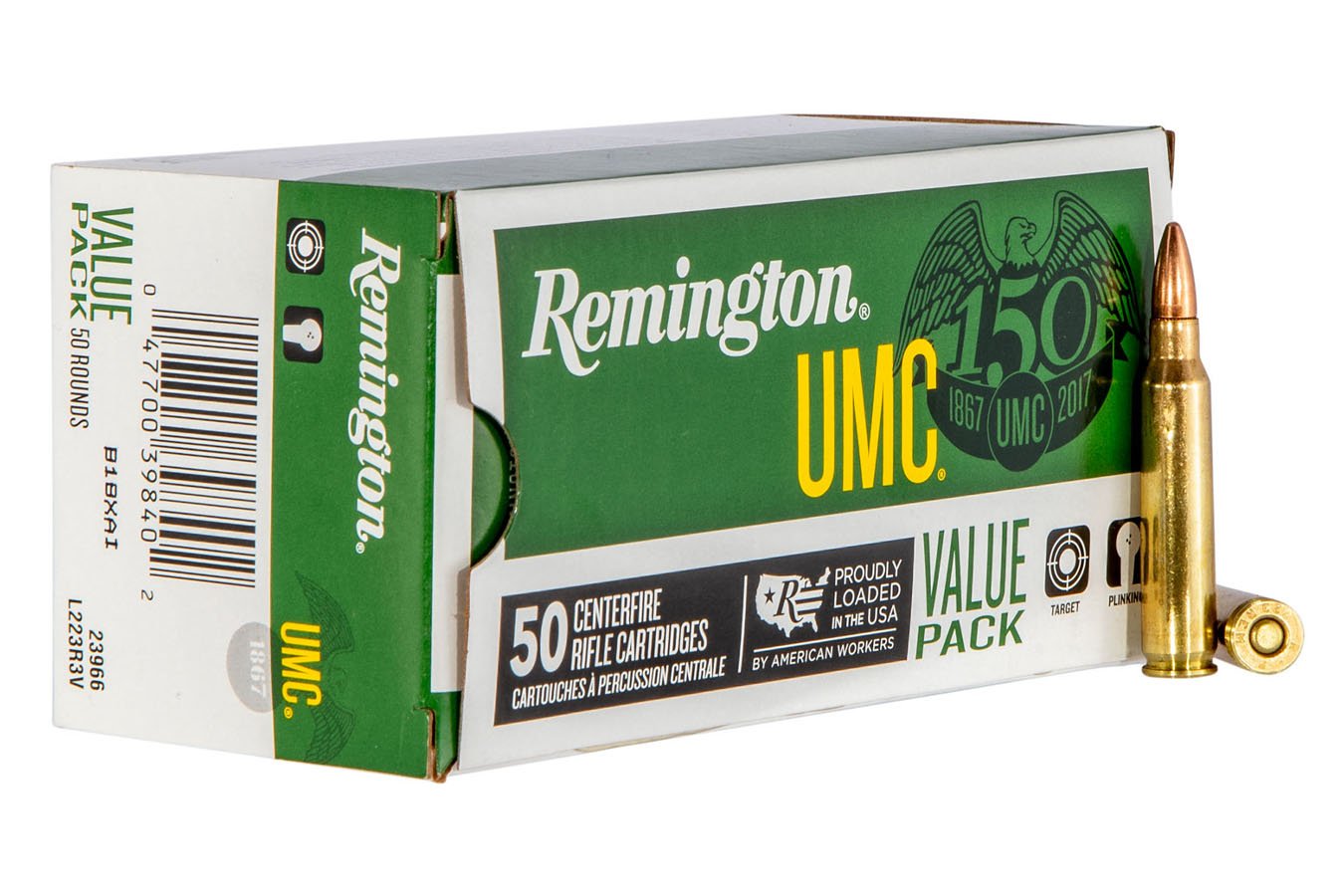 Remington 223 Rem 55 gr FMJ UMC Value Pack 50/Box
