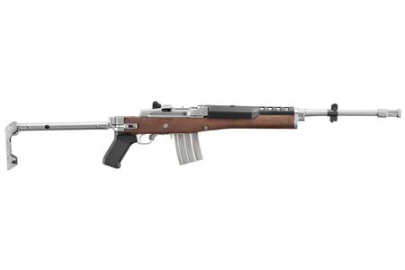 RUGER MINI 14 SIDE FOLDING STOCK 223/5.56 18.5 IN BBL STAINLESS/WOOD