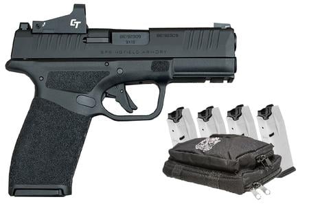 SPRINGFIELD HELLCAT PRO 9MM 3.7 IN BBL BLACK CT RED DOT 5 MAG RANGE BAG