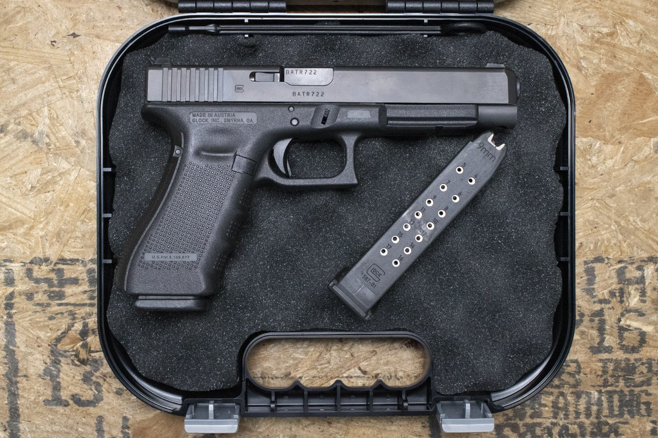 Glock 34 Gen4 9mm Police Trade-In Pistol with Two Magazines (Good Condition)