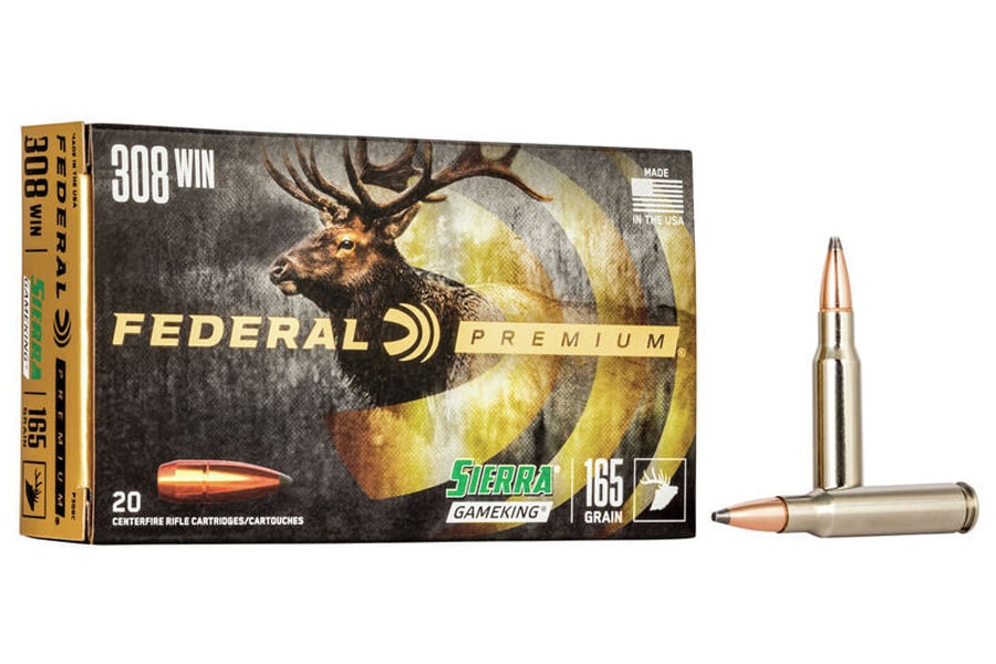 FEDERAL AMMUNITION 308 WIN 165 GR SIERRA GAMEKING BTSP VITAL-SHOK