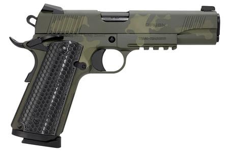 MC1911 S UNTOUCHABLE FULL SIZE 45ACP 5 BLACK BARREL OD CAMO SLIDE/FRAME